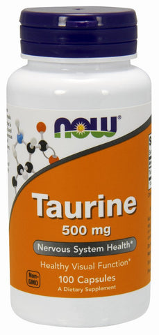 NOW Taurine 500 mg - 100 Capsules