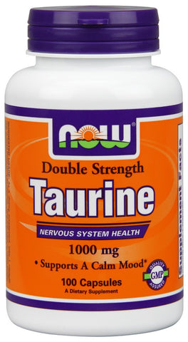 NOW Taurine 1000 mg - 100 Capsules