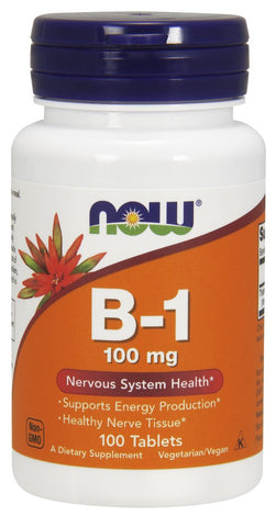 NOW Vitamin B-1 (Thiamine) 100mg - 100 Tablets