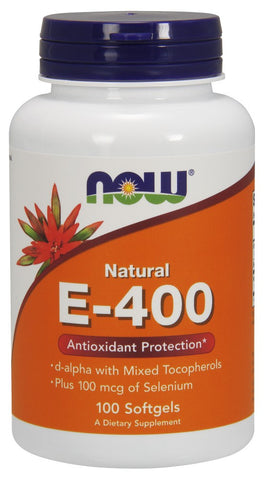NOW Vitamin E-400 IU - 100 Soft Gels