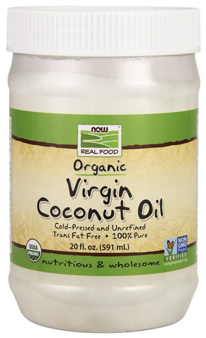 NOW (Coconut Oil, Virgin Organic 20 fl oz)