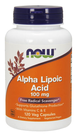 NOW Alpha Lipoic Acid 100 mg - 120 Vegetarian Capsules