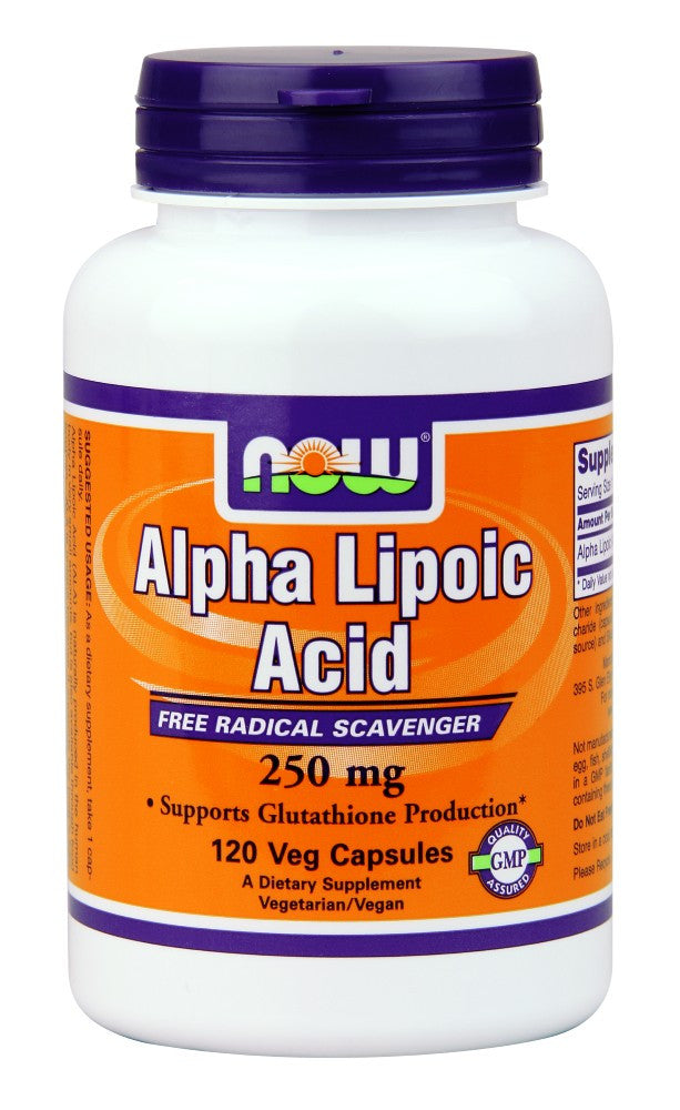 NOW Alpha Lipoic Acid 250 mg - 60 Vegetarian Capsules