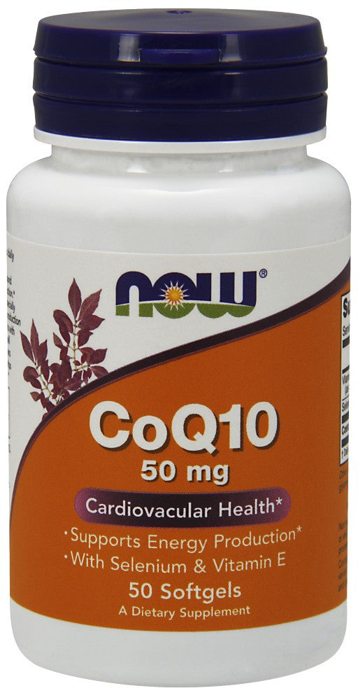 NOW CoQ10 50 mg - 50 Soft Gels