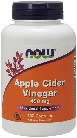 NOW Apple Cider Vinegar 450 mg - 180 Capsules
