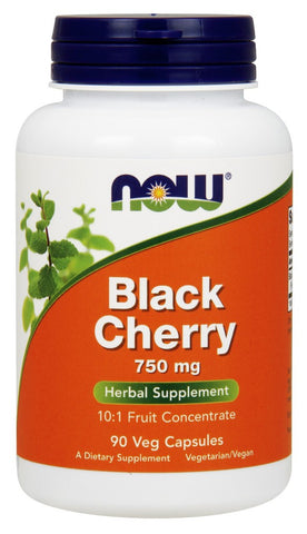 NOW Black Cherry Fruit 750 mg - 90 Vegetarian Capsules