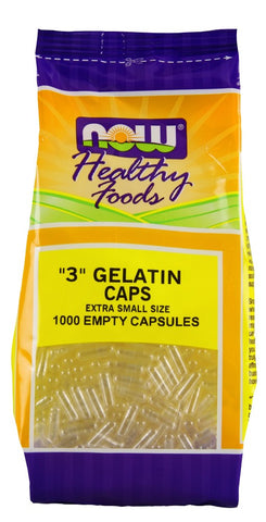 NOW Gelatin Caps #3 - 1000 Capsules