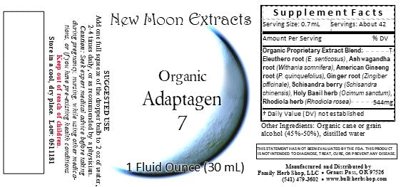 Adaptogen 7 Tincture (Organic)