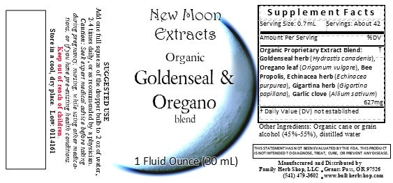 Goldenseal & Oregano Tincture Blend (Organic)