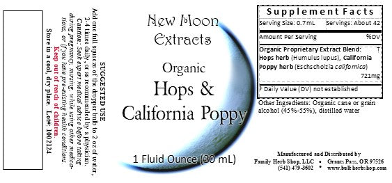 Hops & California Poppy Tincture Blend (Organic)