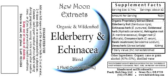 Elderberry & Echinacea Tincture Blend (Organic)