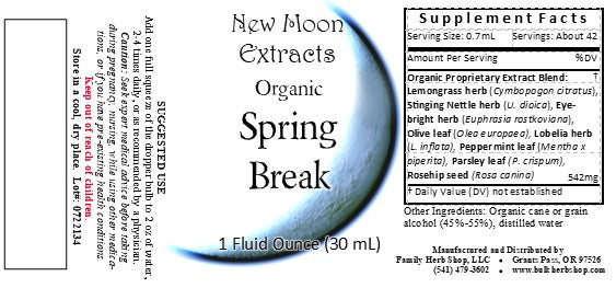 Spring Break Tincture Blend (Organic)