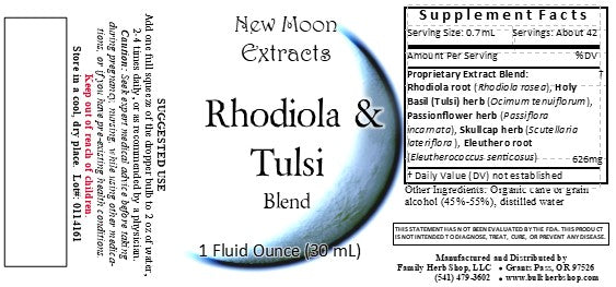 Rhodiola & Tulsi Tincture Blend