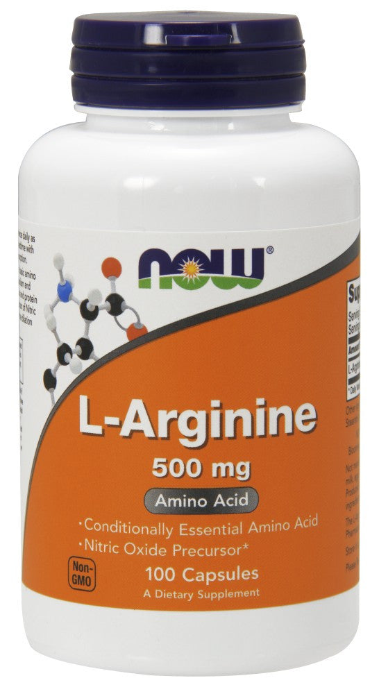 NOW L-Arginine 500 mg - 100 Capsules