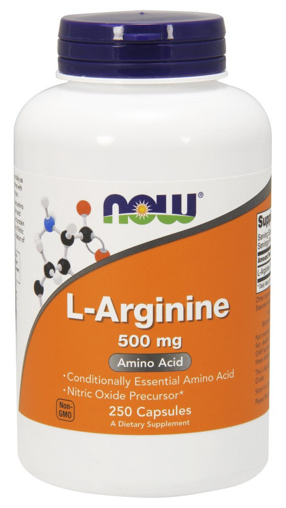 NOW L-Arginine 500 mg - 250 Capsules