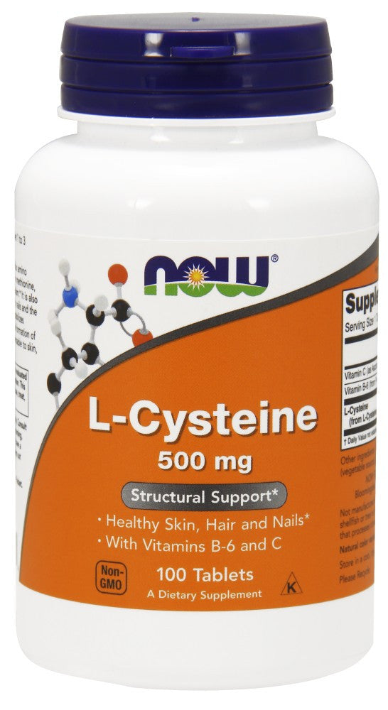 NOW L-Cysteine 500 mg - 100 Tablets
