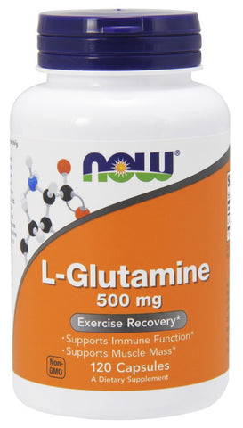 NOW L-Glutamine 500 mg - 120 Capsules
