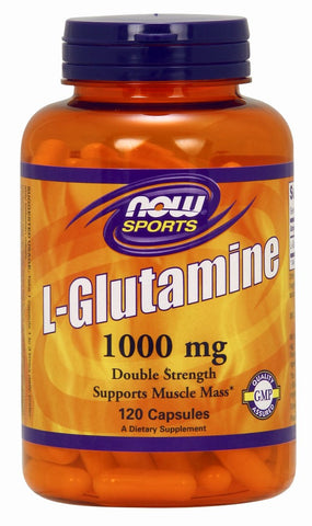 NOW L-Glutamine 1000 mg - 120 Capsules