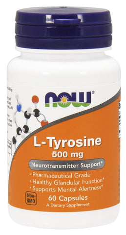 NOW L-Tyrosine 500 mg - 60 Caps
