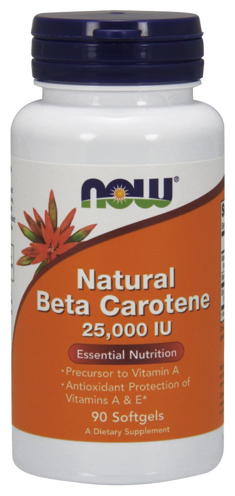 NOW Beta Carotene (Natural) - 90 Soft Gels