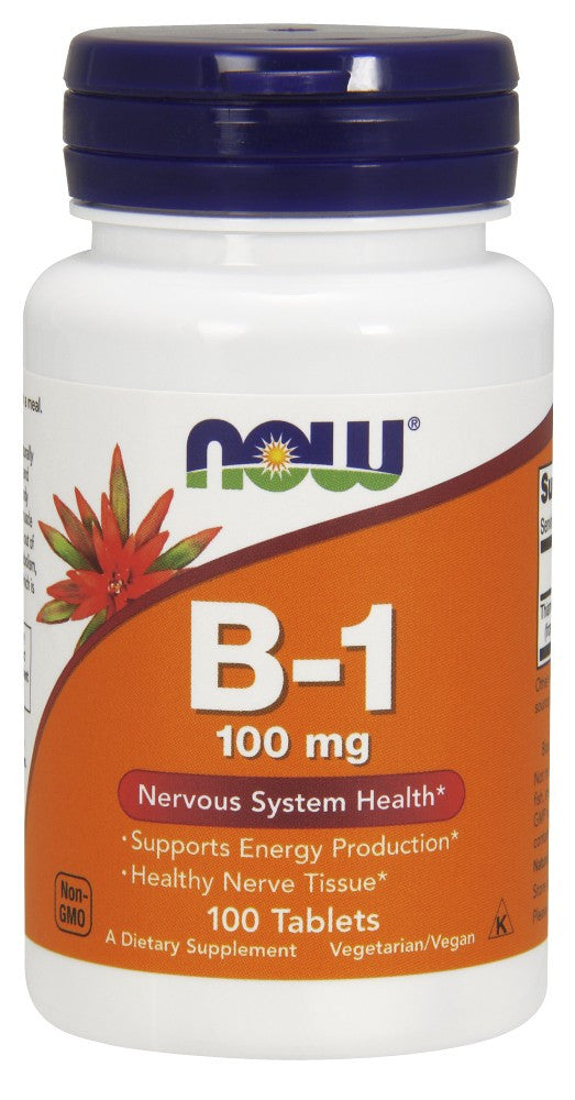 NOW Vitamin B-1 (Thiamine) 100mg - 100 Tablets