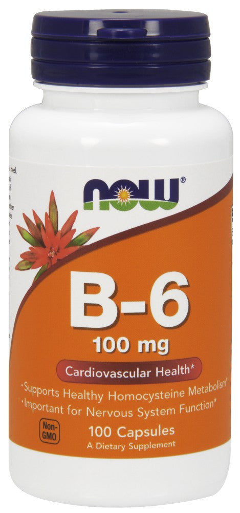 NOW Vitamin B-6 100mg 100 Capsules