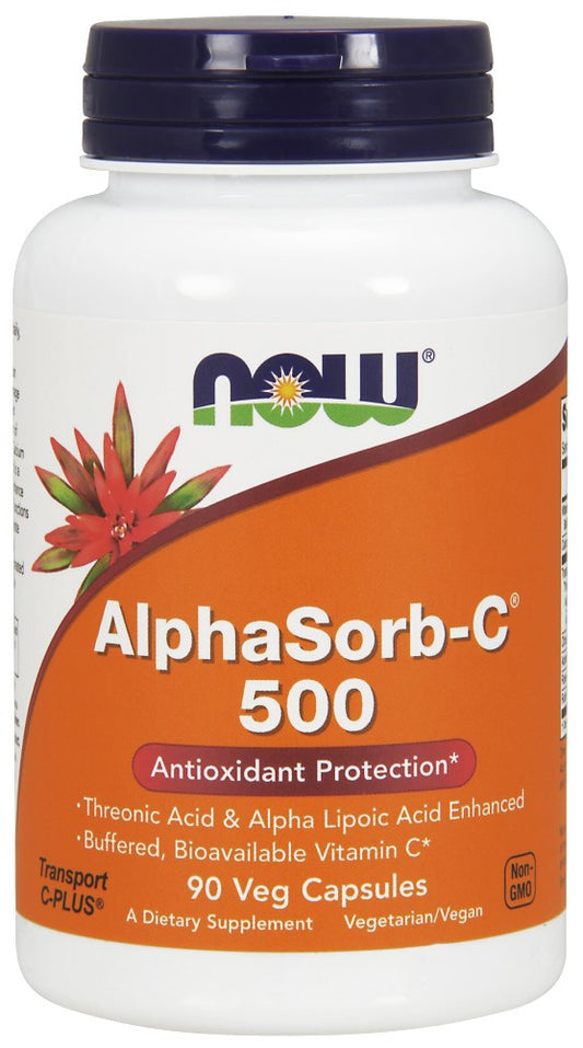 NOW AlphaSorb-C 500 - 90 Vegetarian Capsules