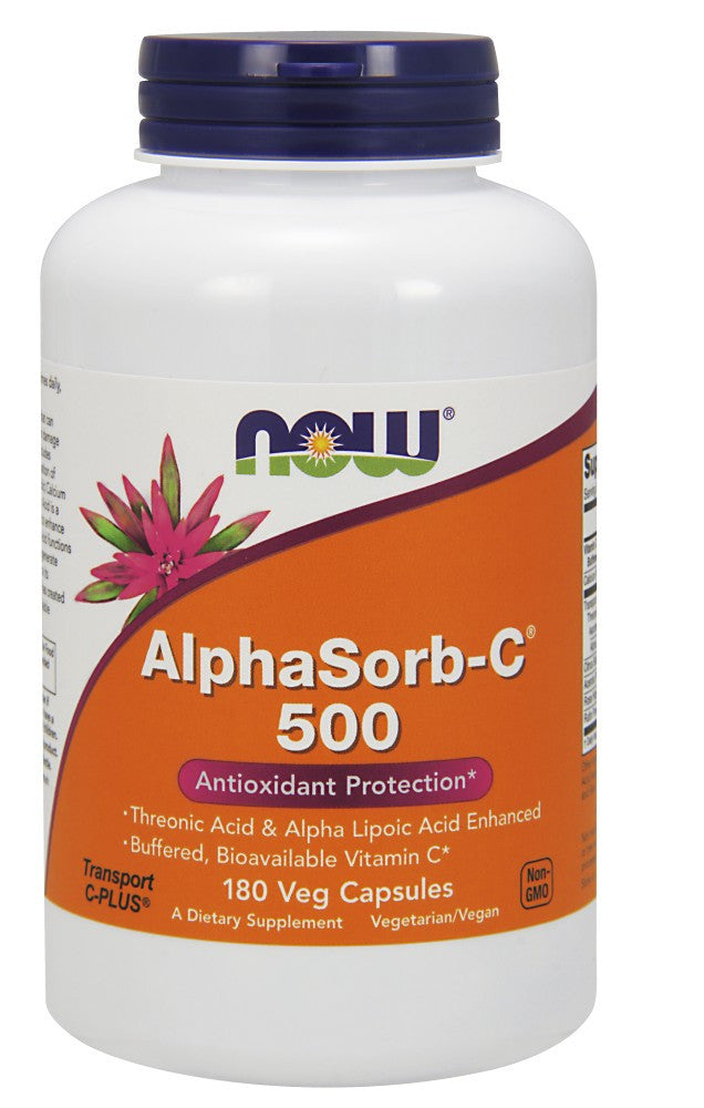 NOW AlphaSorb-C 500 - 180 Vegetarian Capsules