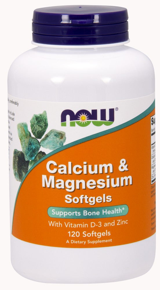 NOW Calcium & Magnesium - 120 Soft Gels