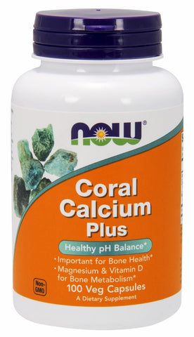 NOW Coral Calcium Plus - 100 Vegetarian Capsules