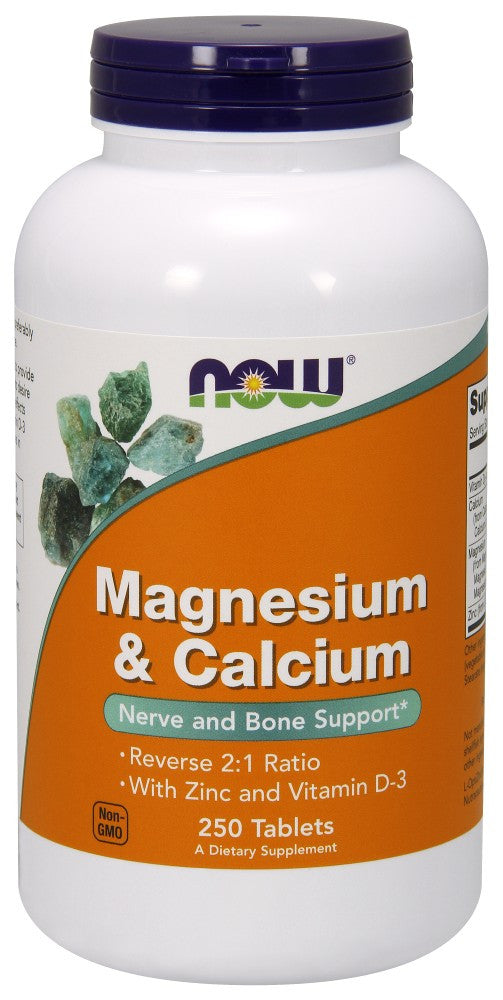 NOW Magnesium & Calcium - 250 Tablets