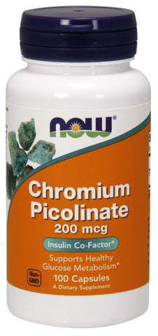 NOW Chromium Picolinate 200 mcg - 100 Capsules