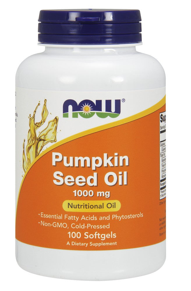 NOW Pumpkin Seed Oil 1000 mg - 100 Soft Gels
