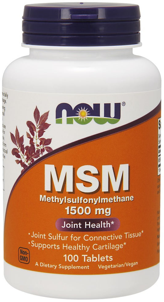 NOW MSM 1500 mg - 100 Tablets