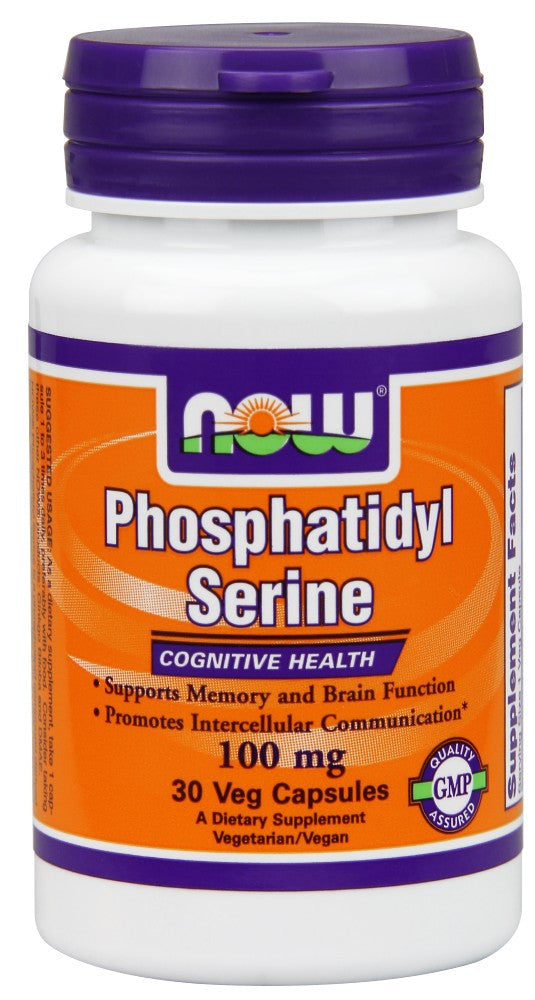 NOW Phosphatidyl Serine 100 mg - 30 Vegetarian Capsules