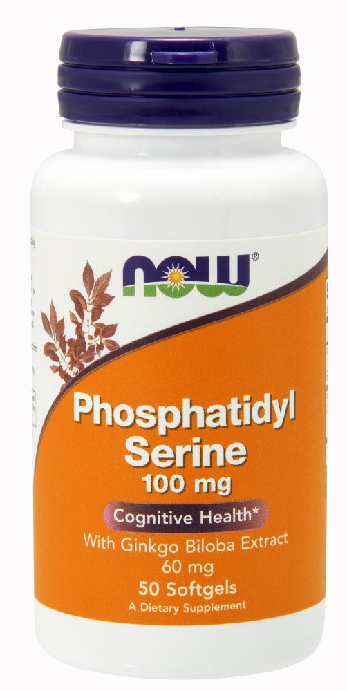 NOW Phosphatidyl Serine 100 mg - 50 Soft Gels