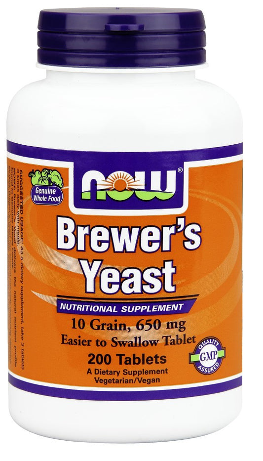 NOW Brewer's Yeast 650 mg - 200 Tablets