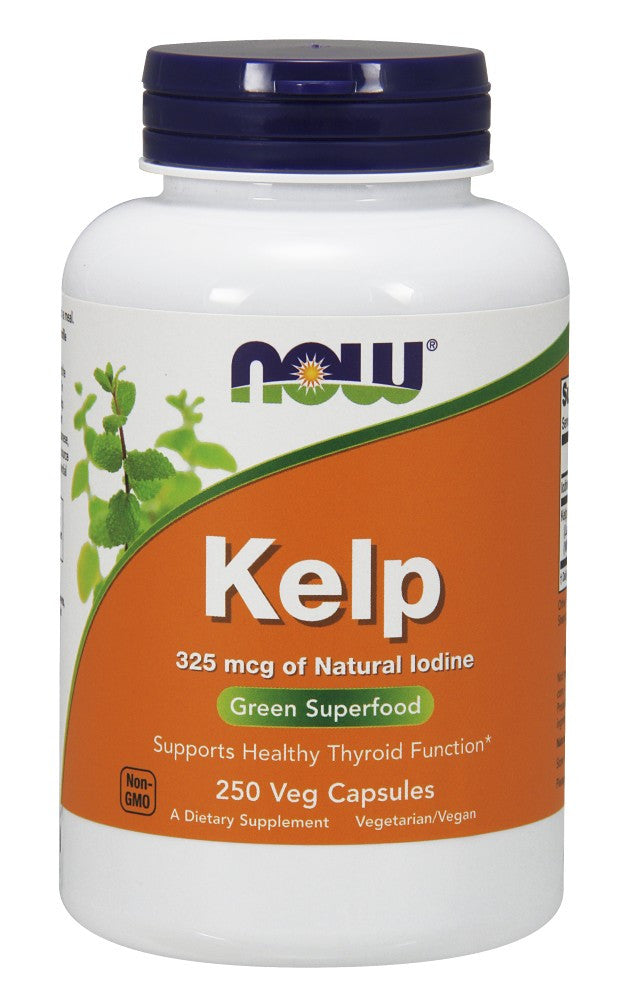 NOW Kelp Caps 325 mcg - 250 Vegetarian Capsules