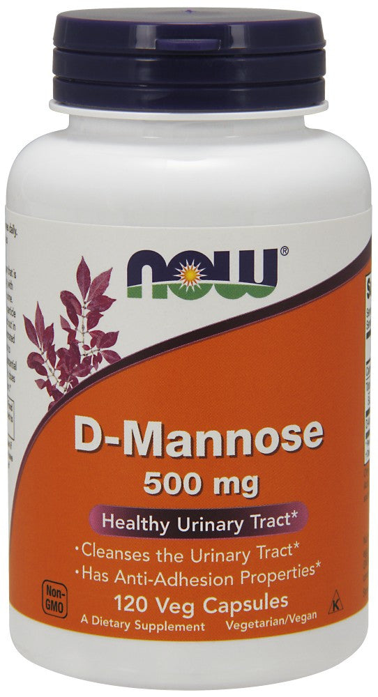NOW D-Mannose 500 mg - 120 Capsules