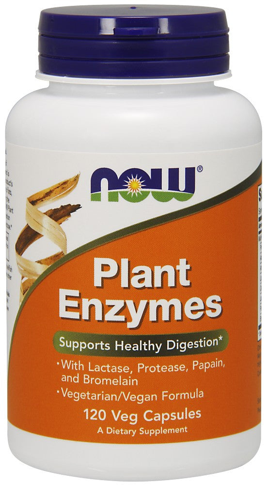 NOW Plant Enzymes - 120 Vegetarian Capsules