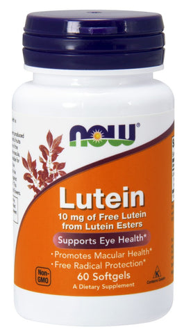 NOW Lutein 10 mg - 60 Soft Gels