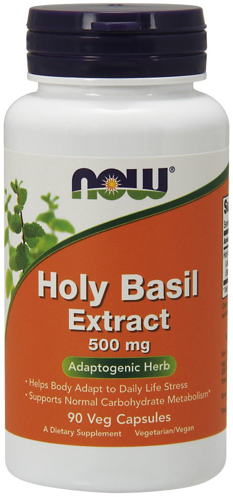 NOW Holy Basil Extract 500 mg - 90 Vegetarian Capsules