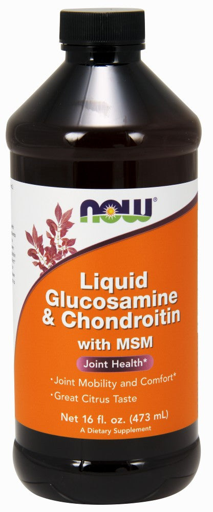 NOW Liquid Glucosamine & Chondroitin with MSM - 16 oz