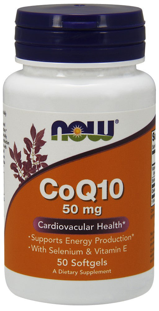 NOW CoQ10 50 mg - 50 Soft Gels