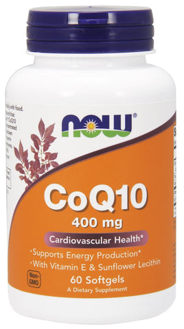 NOW CoQ10 400 mg - 60 Soft Gels