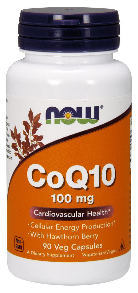 NOW CoQ10 100 mg with Hawthorn Berry Vegetarian - 90 Vegetarian Capsules