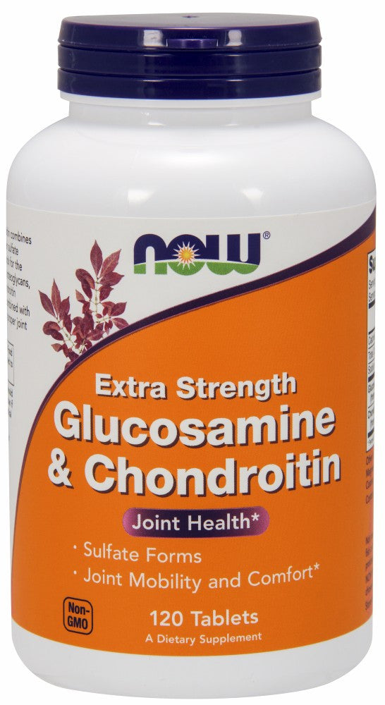 NOW Glucosamine & Chondroitin Sulfate Extra Strength - 60 Tablets