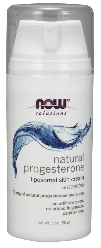 NOW Natural Progesterone Liposomal Skin Cream - 3 oz.
