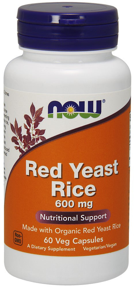 NOW Red Yeast Rice 600 mg - 60 Vegetarian Capsules