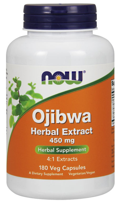 NOW Ojibwa Herbal Extract 450 mg - 180 Vegetarian Capsules